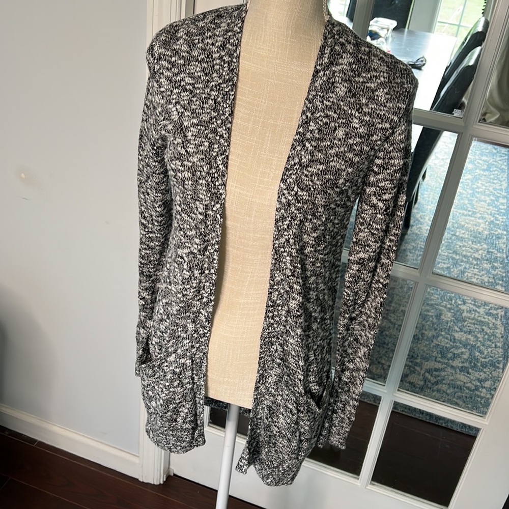 OLD NAVY knit cardigan black/white size S - Picture 2 of 7